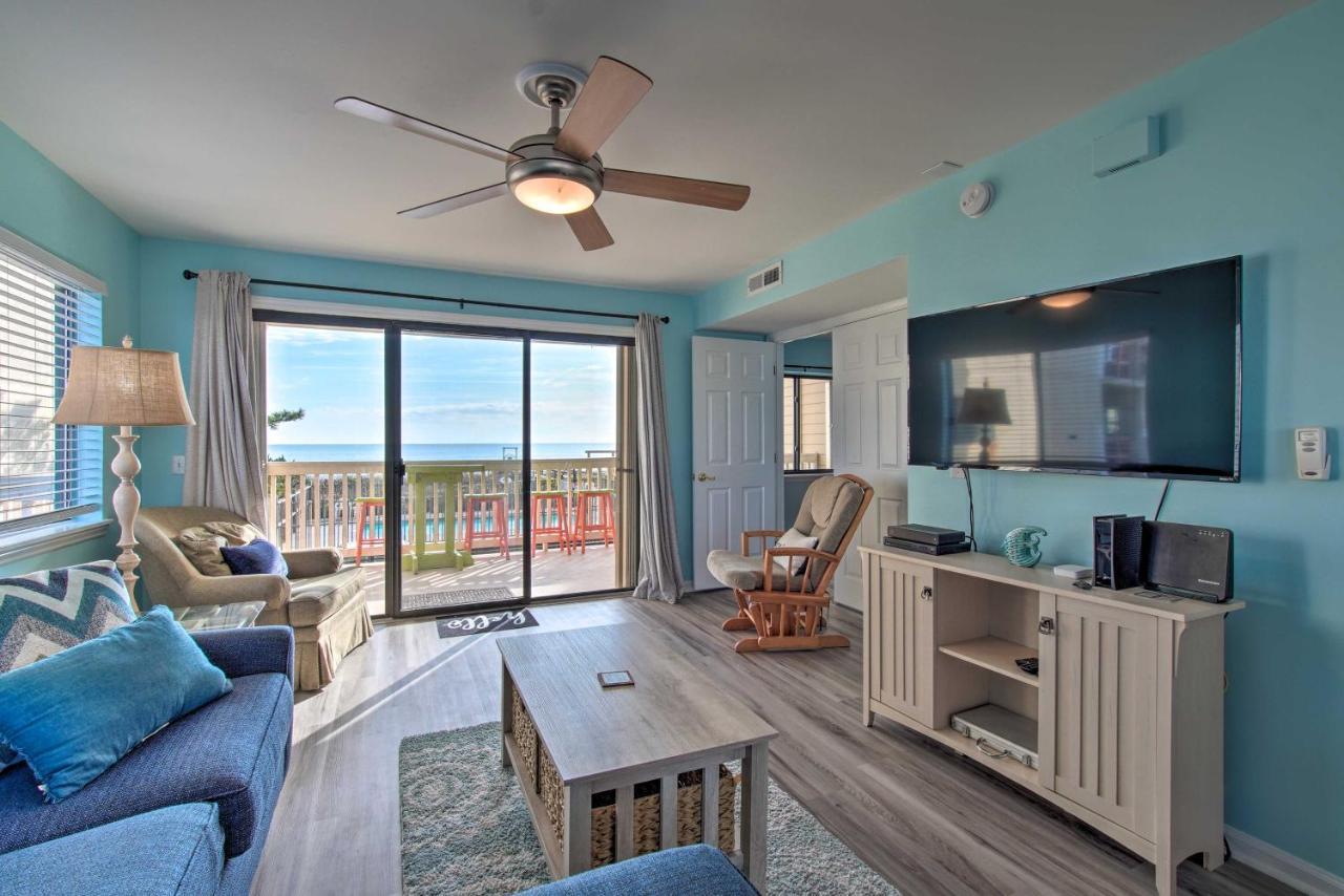 Ocean-View Condo With Deck, Steps To Carolina Beach! Exterior foto